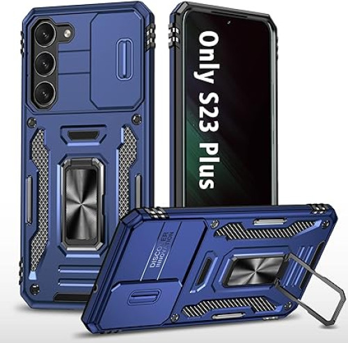 Samsung S23 Plus 5G Armor Cover Military Grade Protection Built-in Kickstand Car Holder Mobile Phone Case