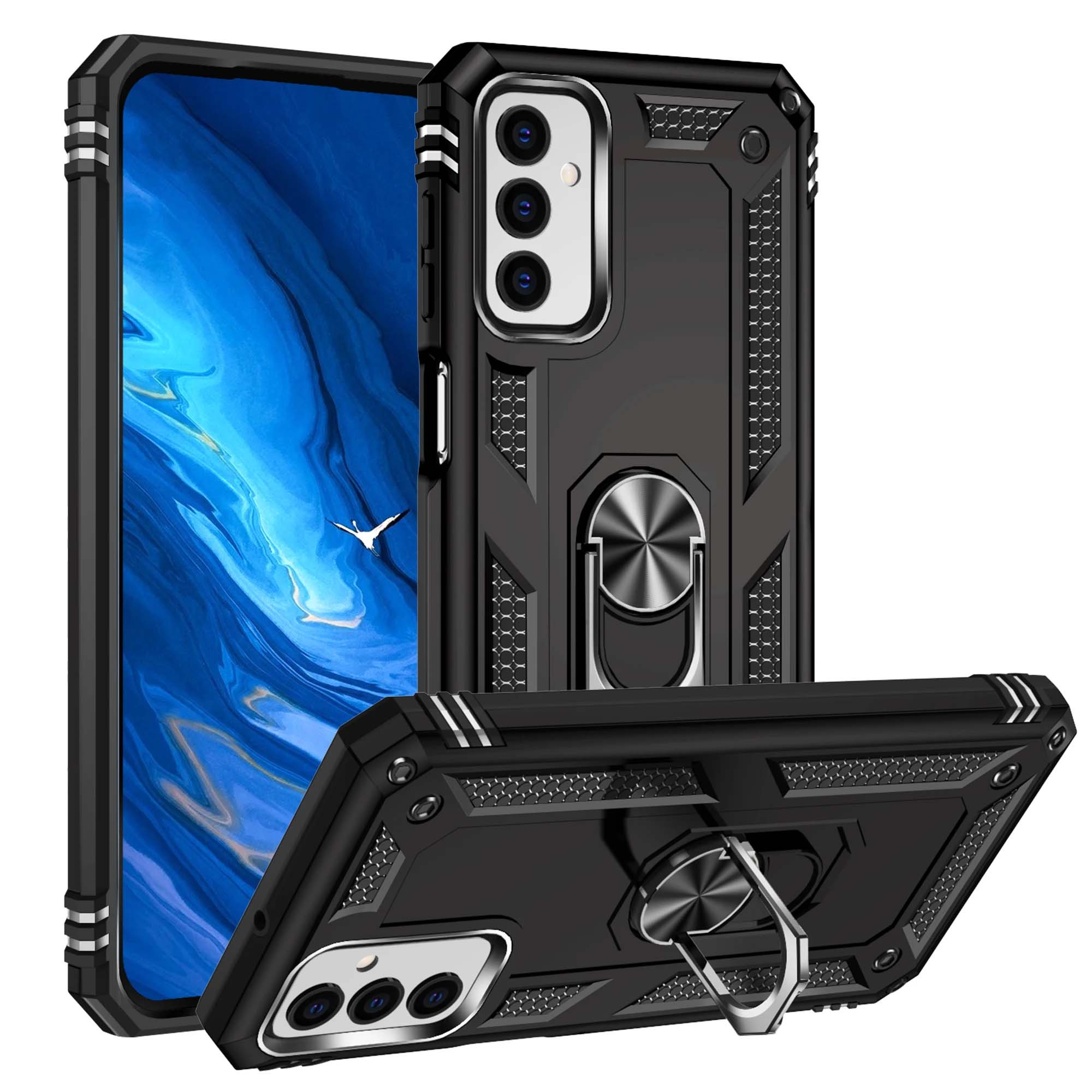 Samsung M23 Armor Cover Military Grade Protection Built-in Kickstand Car Holder Mobile Phone Case