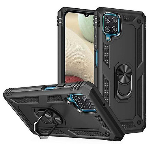 Samsung M32-F22-A22 Armor Cover Military Grade Protection Built-in Kickstand Car Holder Mobile Phone Case