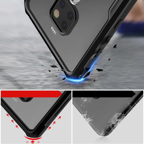 Huawei Mate 20 Pro XUNDD Case Integrated Camera Cover, Military Grade Drop Tested, Slim Clear Back With Shockproof Soft TPU Bumper Frame Cover