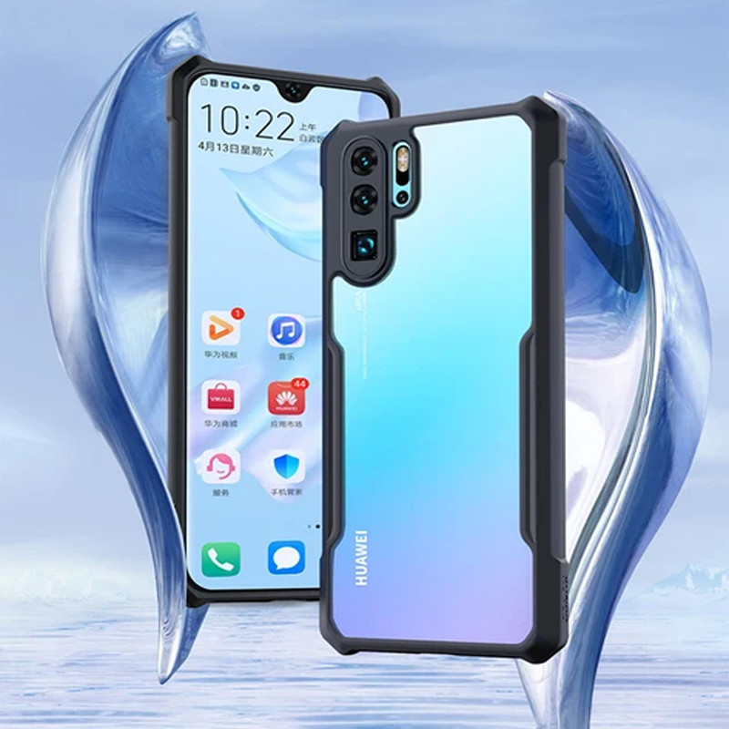 Huawei Mate P30 Pro XUNDD Case Integrated Camera Cover, Military Grade Drop Tested, Slim Clear Back With Shockproof Soft TPU Bumper Frame Cover