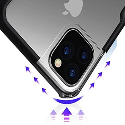 IP 11 XUNDD Case Integrated Camera Cover, Military Grade Drop Tested, Slim Clear Back With Shockproof Soft TPU Bumper Frame Cover