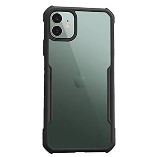 IP 11 XUNDD Case Integrated Camera Cover, Military Grade Drop Tested, Slim Clear Back With Shockproof Soft TPU Bumper Frame Cover