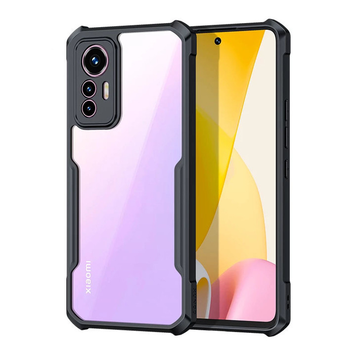 Mi 12  Mi 12X Mi 12S XUNDD Case  Integrated Camera Protection, Military Grade Drop Tested, Slim Clear Back With Shockproof Soft TPU Bumper Frame Cover