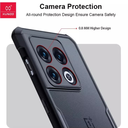 One Plus 10 Pro 5G XUNDD Case Integrated Camera Protection, Military Grade Drop Tested, Slim Clear Back With Shockproof Soft Tpu Bumper Frame Cover