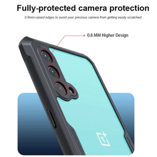 One Plus Nord CE 5G XUNDD Case  Integrated Camera Protection, Military Grade Drop Tested, Slim Clear Back With Shockproof Soft TPU Bumper Frame Cover