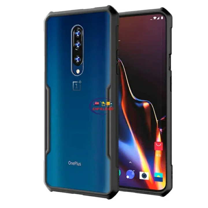 OnePlus 7 XUNDD Case Integrated Camera Protection, Military Grade Drop Tested, Slim Clear Back With Shockproof Soft TPU Bumper Frame Cover