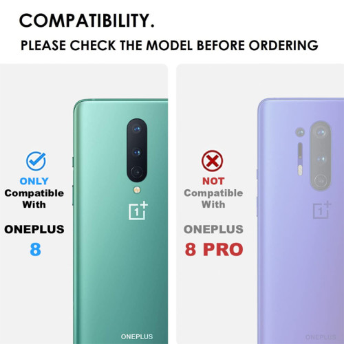 OnePlus 8 XUNDD Case Integrated Camera Protection, Military Grade Drop Tested, Slim Clear Back With Shockproof Soft TPU Bumper Frame Cover