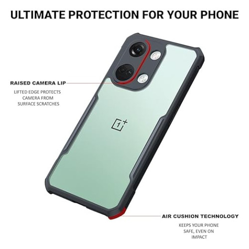 OnePlus Ace 2V  Nord 3 XUNDD Case Integrated Camera Cover, Military Grade Drop Tested, Slim Clear Back With Shockproof Soft TPU Bumper Frame Cover