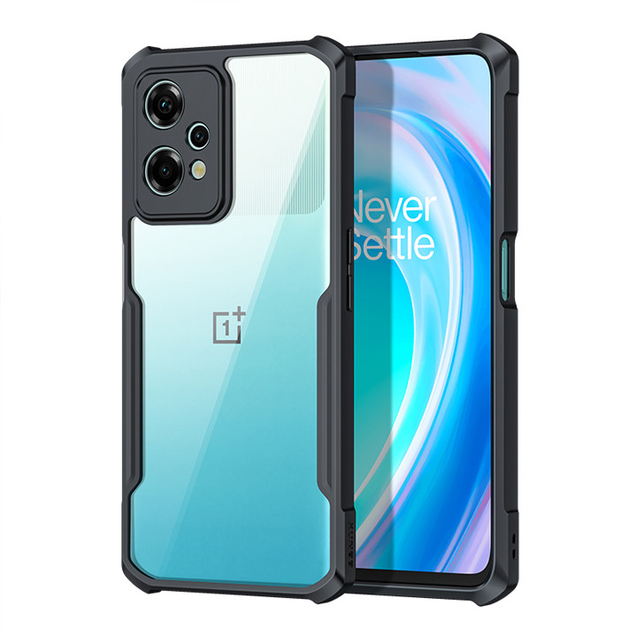 OnePlus Nord CE2 5G XUNDD Case Integrated Camera Cover, Military Grade Drop Tested, Slim Clear Back With Shockproof Soft TPU Bumper Frame Cover