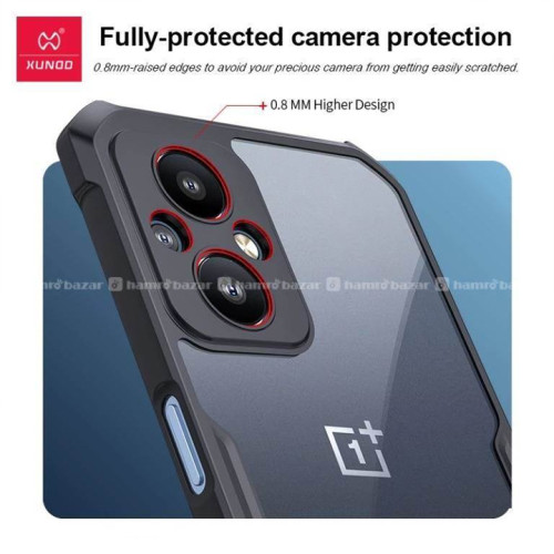 OnePlus Nord N20 5G XUNDD Case Integrated Camera Protection, Military Grade Drop Tested, Slim Clear Back With Shockproof Soft TPU Bumper Frame Cover