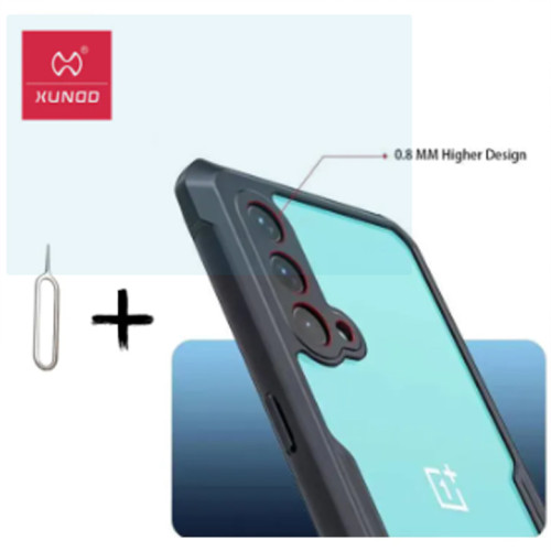 OnePlus Nord /OnePlus 8Nord / OnePlus Z XUNDD Case Integrated Camera Cover, Military Grade Drop Tested, Slim Clear Back With Shockproof Soft TPU Bumper Frame Cover