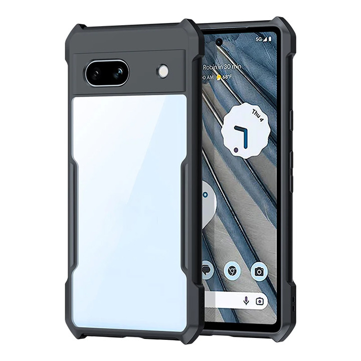 Pixel 6A XUNDD Case  Integrated Camera Protection, Military Grade Drop Tested, Slim Clear Back With Shockproof Soft TPU Bumper Frame Cover