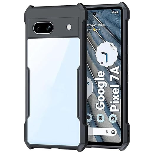 Pixel 7 A XUNDD Case Integrated Camera Protection, Military Grade Drop Tested, Slim Clear Back With Shockproof Soft TPU Bumper Frame Cover