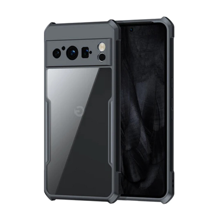 Pixel 8 XUNDD Case Integrated Camera Protection, Military Grade Drop Tested, Slim Clear Back With Shockproof Soft TPU Bumper Frame Cover