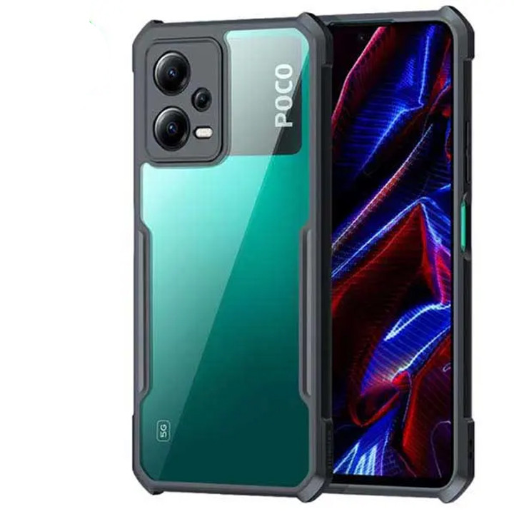 Poco X5 5G  Redmi Note 12(INT) XUNDD Case Integrated Camera Protection, Military Grade Drop Tested, Slim Clear Back With Shockproof Soft TPU Bumper Frame Cover