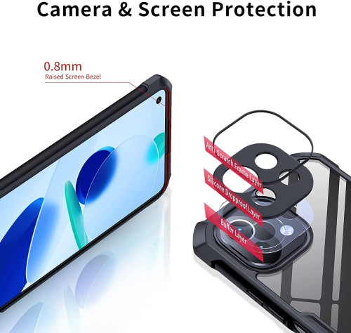 Redmi MI 11 Lite XUNDD Case For Integrated Camera Protection, Military Grade Drop Tested, Slim Clear Back With Shockproof Soft TPU Bumper Frame Cover