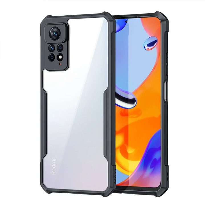 Redmi Note 11s / Note 11(INT) XUNDD Case Integrated Camera Protection, Military Grade Drop Tested, Slim Clear Back With Shockproof Soft TPU Bumper Frame Cover