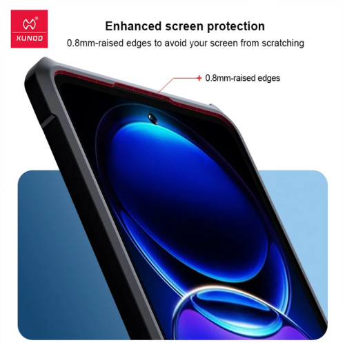 Redmi Poco X5 5G / Redmi Note 12 (INT) XUNDD Case Integrated Camera Cover, Military Grade Drop Tested, Slim Clear Back With Shockproof Soft TPU Bumper Frame Cover