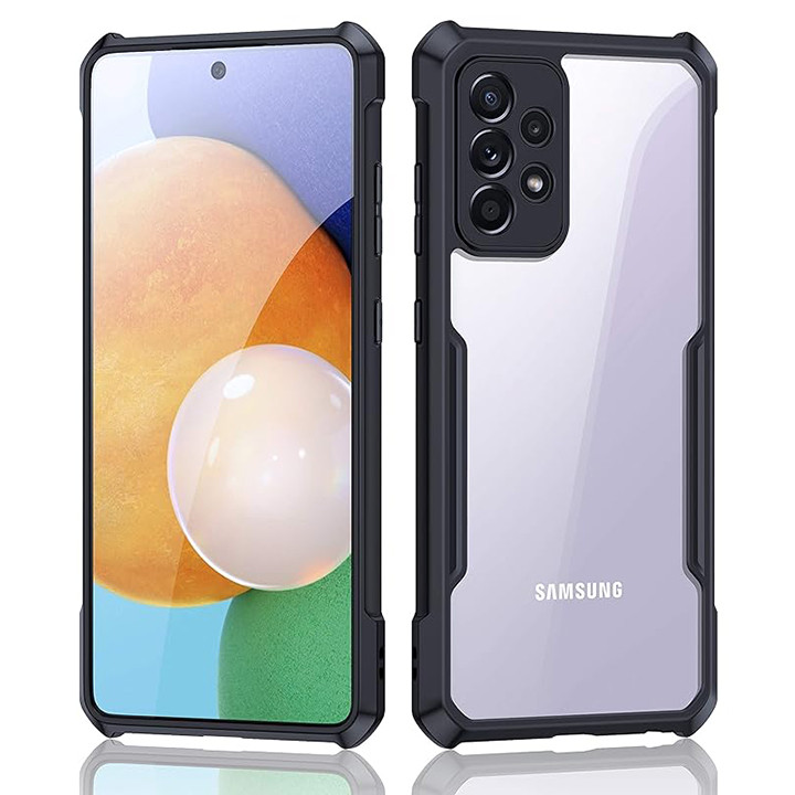 Samsung Galaxy A52 XUNDD Case Integrated Camera Protection, Military Grade Drop Tested, Slim Clear Back With Shockproof Soft TPU Bumper Frame Cover