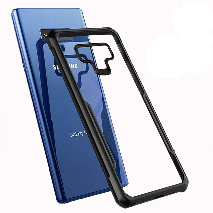 Samsung Galaxy Note 9 XUNDD Case Integrated Camera Protection, Military Grade Drop Tested, Slim Clear Back With Shockproof Soft TPU Bumper Frame Cover