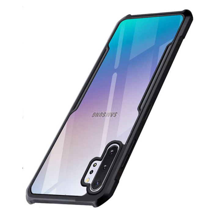 Samsung Galaxy Note 10 Plus XUNDD Case Integrated Camera Protection, Military Grade Drop Tested, Slim Clear Back With Shockproof Soft TPU Bumper Frame Cover