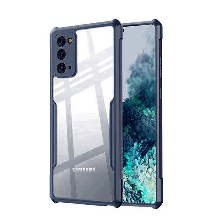 Samsung Galaxy Note 20 XUNDD Case Integrated Camera Protection, Military Grade Drop Tested, Slim Clear Back With Shockproof Soft TPU Bumper Frame Cover