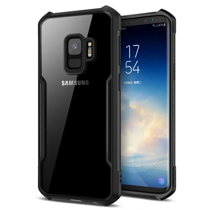 Samsung Galaxy S 9 Plus XUNDD Case Integrated Camera Protection, Military Grade Drop Tested, Slim Clear Back With Shockproof Soft TPU Bumper Frame Cover