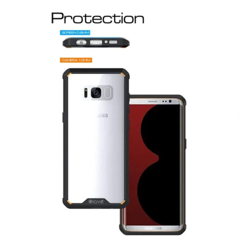 Samsung Galaxy S8 XUNDD Case Integrated Camera Protection, Military Grade Drop Tested, Slim Clear Back With Shockproof Soft TPU Bumper Frame Cover