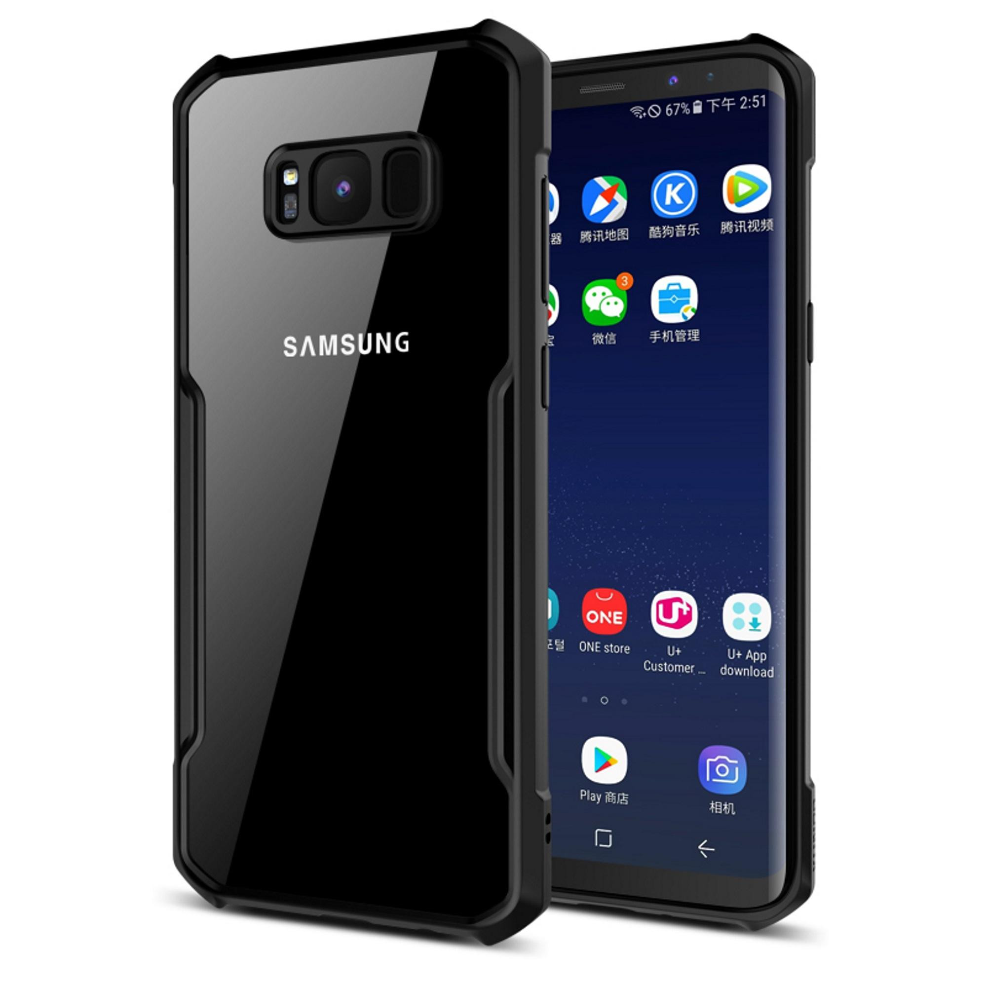 Samsung Galaxy S8 Plus XUNDD Case Integrated Camera Protection, Military Grade Drop Tested, Slim Clear Back With Shockproof Soft TPU Bumper Frame Cover