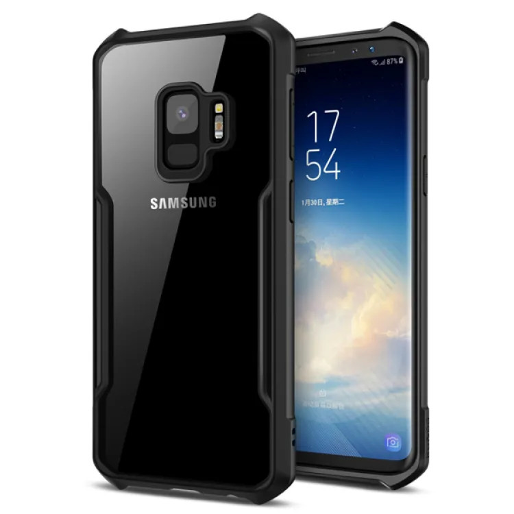 Samsung Galaxy S9 XUNDD Case Integrated Camera Protection, Military Grade Drop Tested, Slim Clear Back With Shockproof Soft TPU Bumper Frame Cover