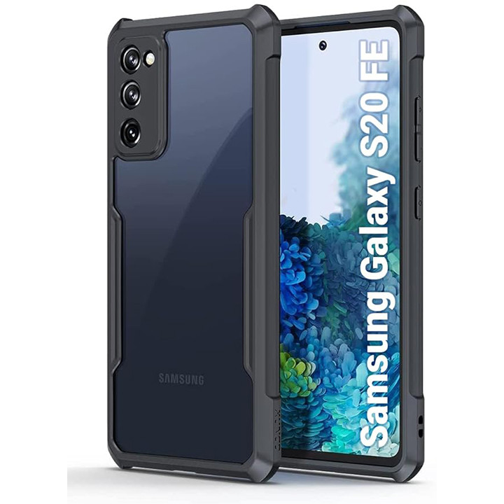 Samsung Galaxy S20 FE XUNDD Case Integrated Camera Protection, Military Grade Drop Tested, Slim Clear Back With Shockproof Soft TPU Bumper Frame Cover