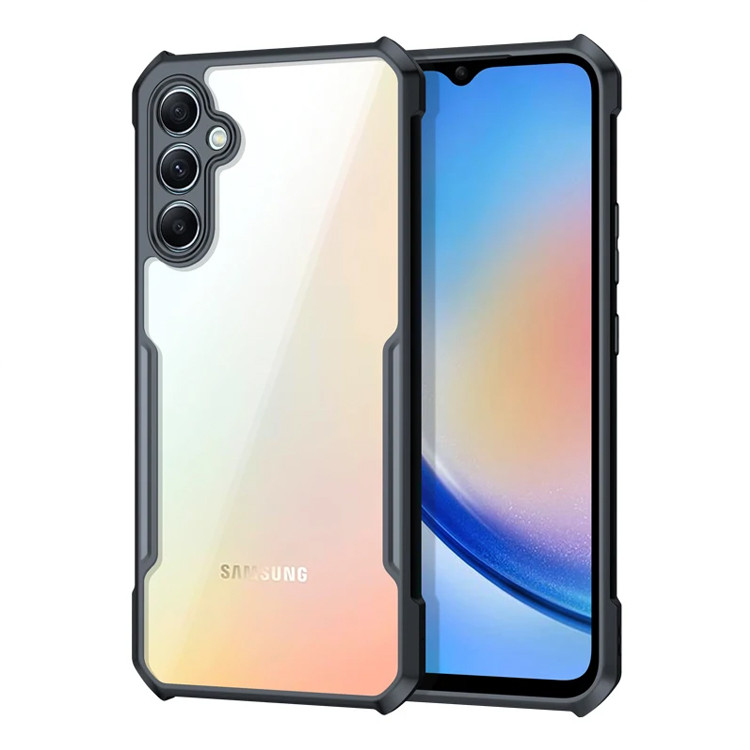 Samsung GalaxyA34 5G XUNDD Case Integrated Camera Protection, Military Grade Drop Tested, Slim Clear Back With Shockproof Soft TPU Bumper Frame Cover