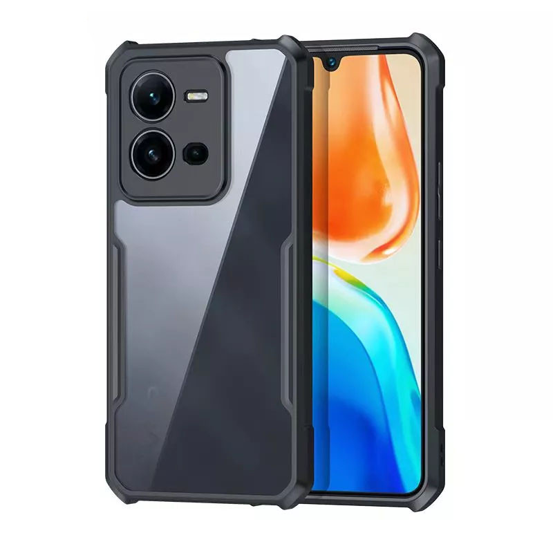 V25 5G  V25E XUNDD Case For Vivo  Integrated Camera Protection, Military Grade Drop Tested, Slim Clear Back With Shockproof Soft TPU Bumper Frame Cover