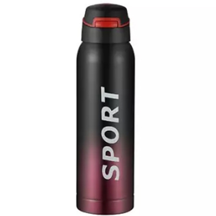 500ml Sport Thermos Water Bottle With Straw Insulation Cup