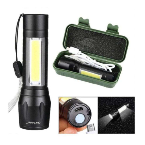 Mini Rechargeable LED Tactical Flashlight Powerful Torch Mini Pocket Torchlight Zoomable Focusing Emergency Flashlight