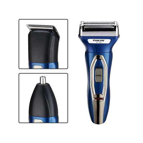 Nikai Rechargeable Shaver Hair Clipper Nose, 3In1 Trimmer NK-7160