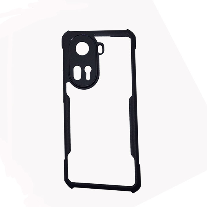 Oppo Reno 11 5G XUNDD Case Integrated Camera Protection, Slim Clear Back With Shockproof Soft TPU Bumper Frame Cover