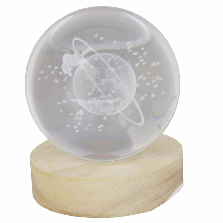 Large Crystal Ball For Satellite Bedside Light Holiday Gift 3D Lamp Home Decor for Bedroom