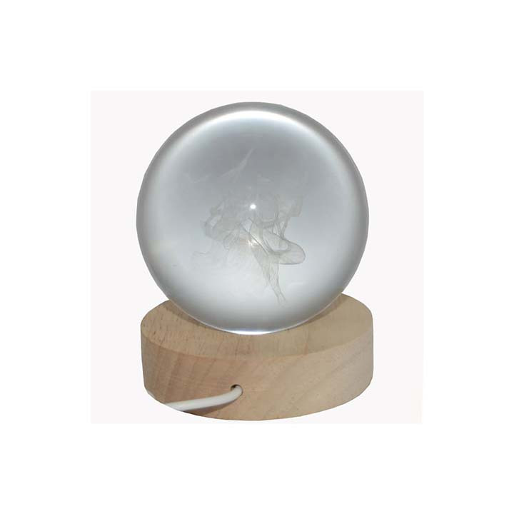 Small Crystal Ball For Radha Krishna Bedside Light Holiday Gift 3D Lamp Home Decor for Bedroom