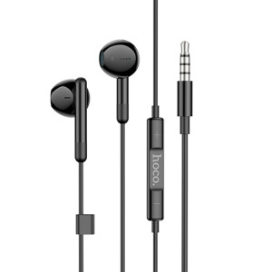 Hoco M93 Wire Controlled Earphone With Mic (Black)