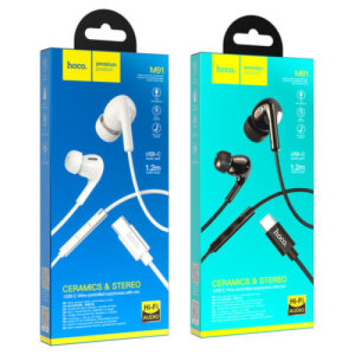 Wired Earphones Type-C “M91 Shelly” With Mic