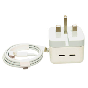 35 W Usb-C+C Power Adapter Usb-C To Lightning Cable [Three Pin]