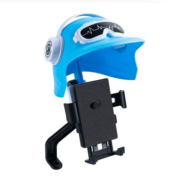 Animal Series Motorcycle Mobile Holder Sunshade Umbrella Waterproof Small Helmet Sunscreen Phone Stand Bracket