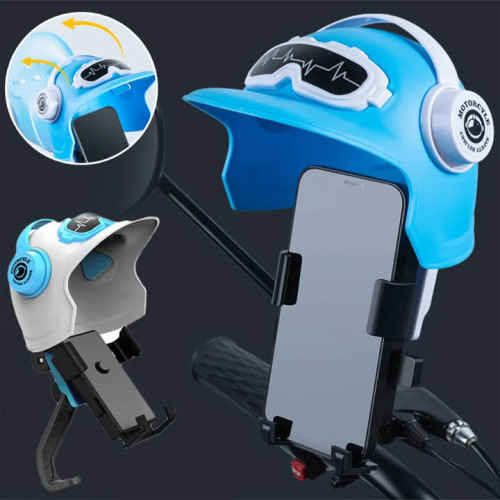 Animal Series Motorcycle Mobile Holder Sunshade Umbrella Waterproof Small Helmet Sunscreen Phone Stand Bracket