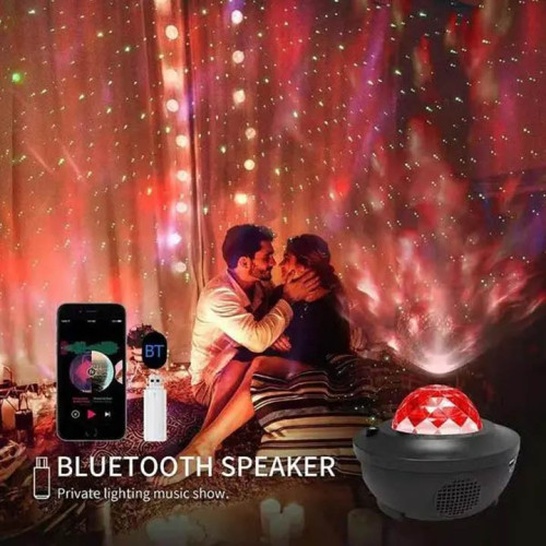 LED Galaxy Projector Light Bluetooth Remote Control Starry Projection Lamp Star Light, Night Light with Mp3