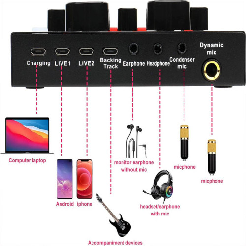 Professional Condenser Microphone With Patented Audio Reference Companding For Crystal-clear Sound