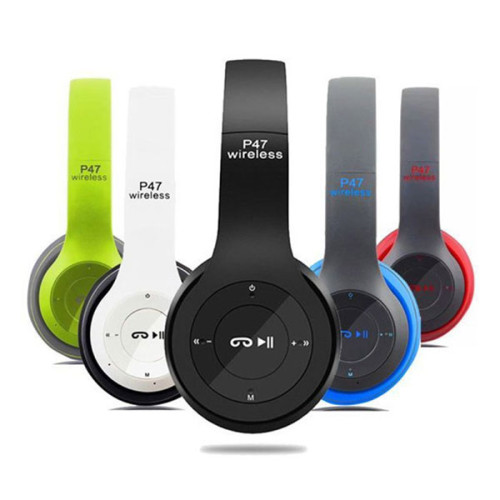 P47 5.0+ EDR Wireless Bluetooth Foldable Headset With Microphone For All Mobile & Device Support