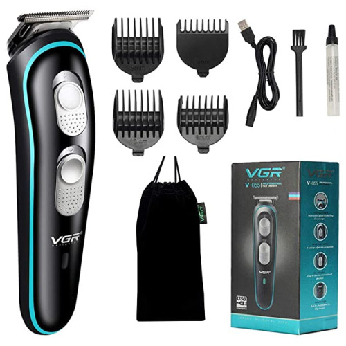 VGR V-055 Rechargeable Hair Trimmer Waterproof Wireless Electric Shavers Beard Hair Clipper Trimmer Tool