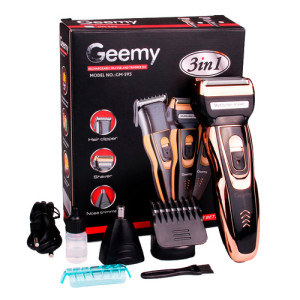 Geemy Gm-595 Waterproof 3 In 1 Hair Clipper And Trimmer